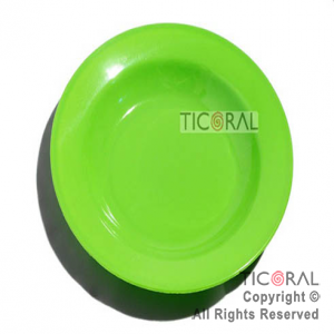 PLATO MELAMINA HS3127-1 VERDE 22.5CM DIAMETRO x 6